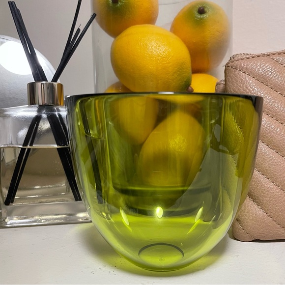 Orrefors Lime Green Bowl 4” Swedish - Picture 16 of 16